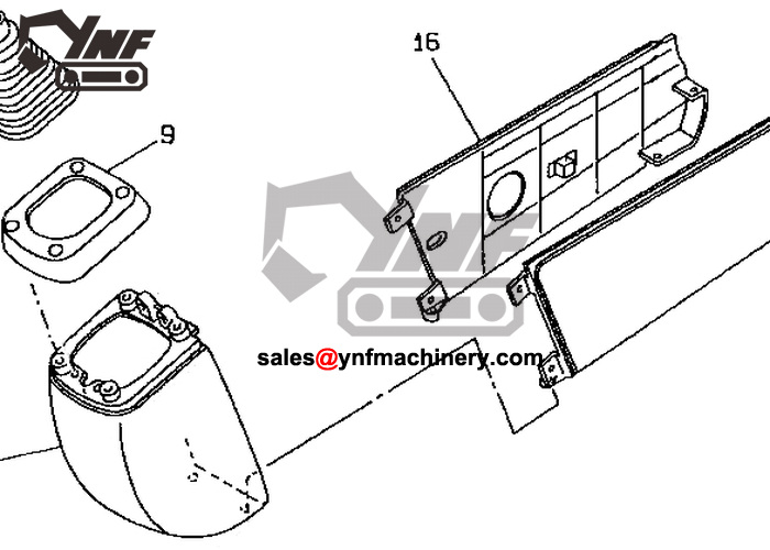 Ricambi cabina e accessori YNF-CAB-145095A6D5 YNF-CAB-145095A6D5, vista 2