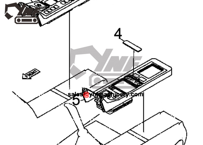 Ricambi cabina e accessori YNF-CAB-145095A6D5 YNF-CAB-145095A6D5, vista 3