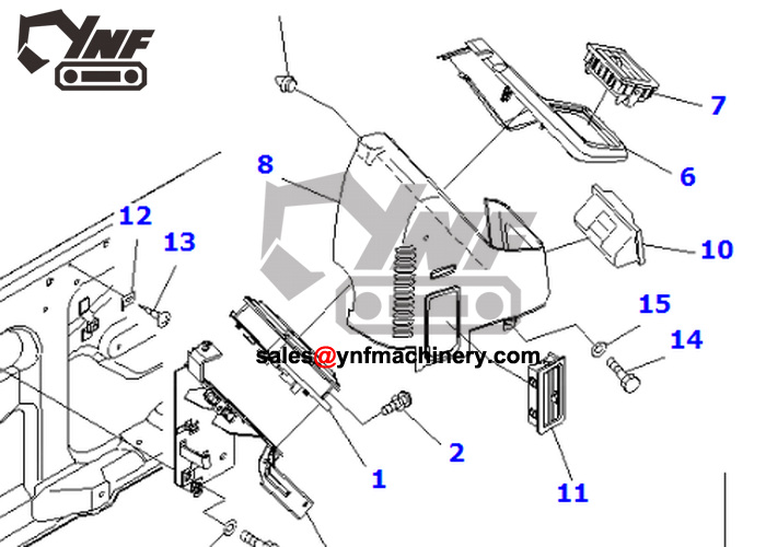 Ricambi cabina e accessori YNF-CAB-5B4EC47B16 YNF-CAB-5B4EC47B16, vista 2