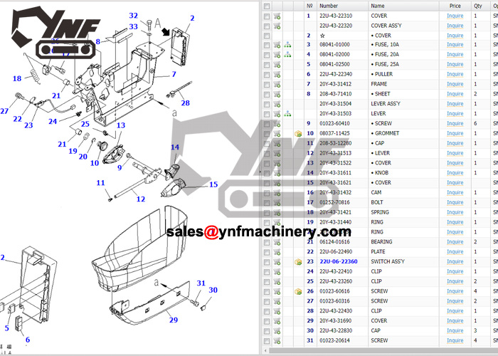 Ricambi cabina e accessori PC-7 YNF-CAB-61FCBA5E2E, vista 4