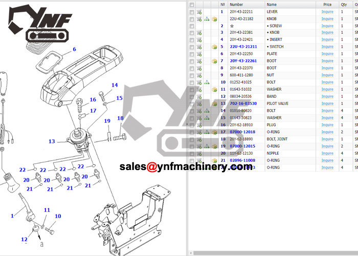 Ricambi cabina e accessori YNF-CAB-87E0794396 YNF-CAB-87E0794396, vista 1