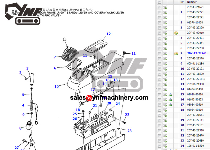 Ricambi cabina e accessori YNF-CAB-D47B68917D YNF-CAB-D47B68917D, vista 1