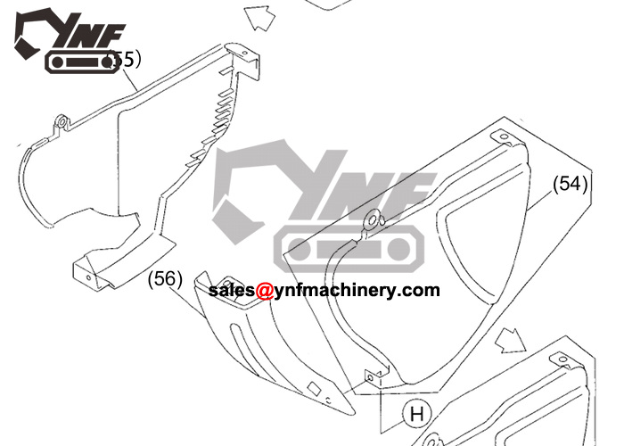 Ricambi cabina e accessori SH200A3 YNF-CAB-F6CF7428E9, vista 1